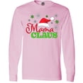 thumbnail image 3 of Inktastic Mama Claus with Christmas Santa Hat and Snowflakes Long Sleeve T-Shirt, 3 of 5