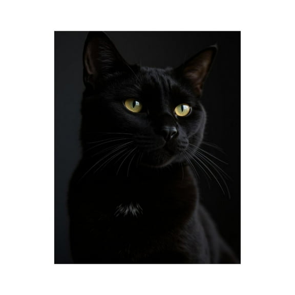 Paint by Numbers Kit for Adults, Sleek Black Cat Portrait Paint by Numbers, Easy Paint by Numbers Kit for Adults Beginner, DIY Adult Paint by Number Kits on Canvas, Home Decor