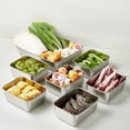 thumbnail image 4 of JeashCHAT Stainless Steel Food Storage Container with Lid, Meal Prep Containers, Airtight Bento Box Lunch Box 1 Compartment Snack Fruit Box, Microwave Dishwasher Freezer Safe, 4 of 7