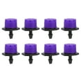 thumbnail image 2 of 100PCS 360 Degree Adjustable Irrigation Sprinkler 1/4in Drip Irrigation Emitter for Watering SystemPurple, 2 of 8