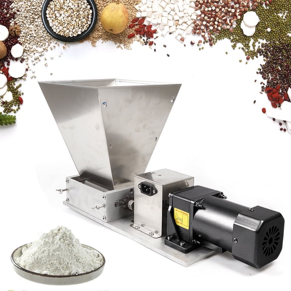 110V 60W Electric Grain Grinder with Pure Copper Motor, Grinder Mill for Dry Wet Cereal, Max. 4L