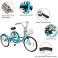 thumbnail image 2 of PEXMOR Durable Unisex Adult Tricycles, Steel, Green, 62.39 lb, 2 of 10