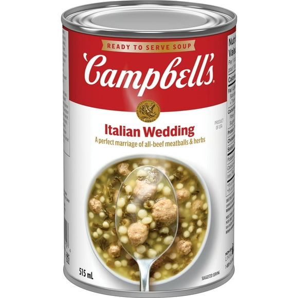 Campbell's® Ready to Serve Italian Wedding Soup, Shelf Stable, Ready to Serve Soup (515 mL)