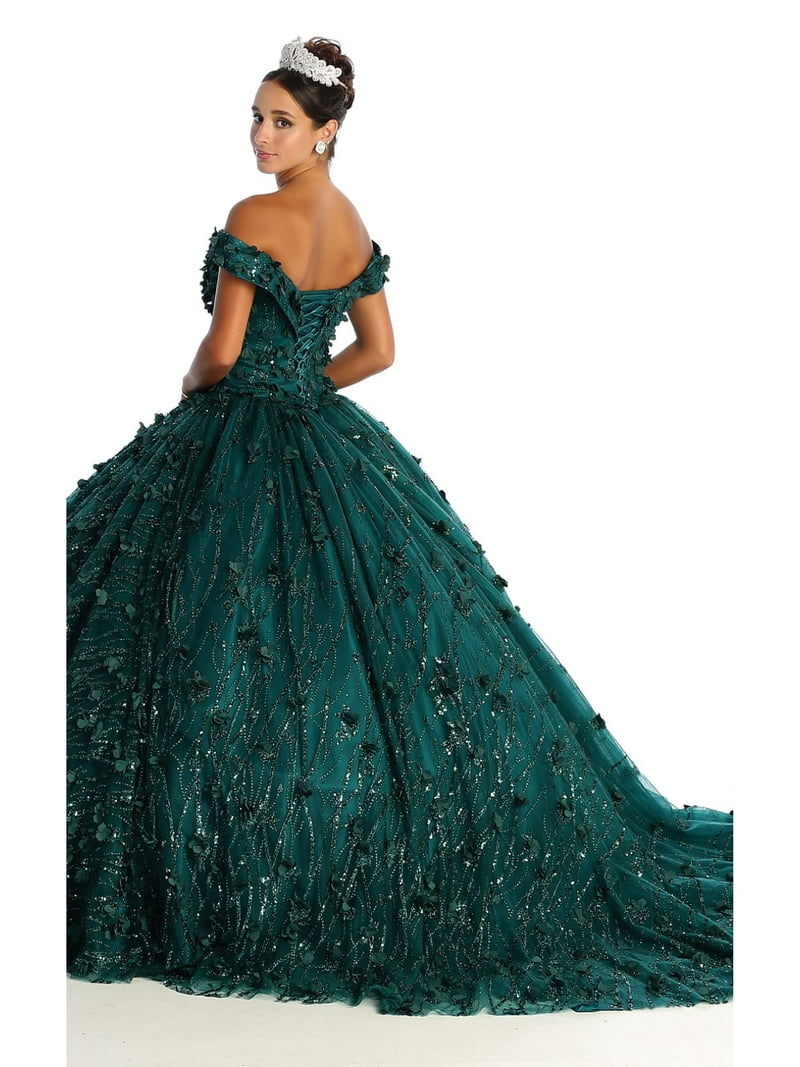 Womens Hunter Green Sweet 16 Quinceanera Pageant Long Sweetheart Sleeveless  Ball Gown Plus Size Dress - Walmart.com