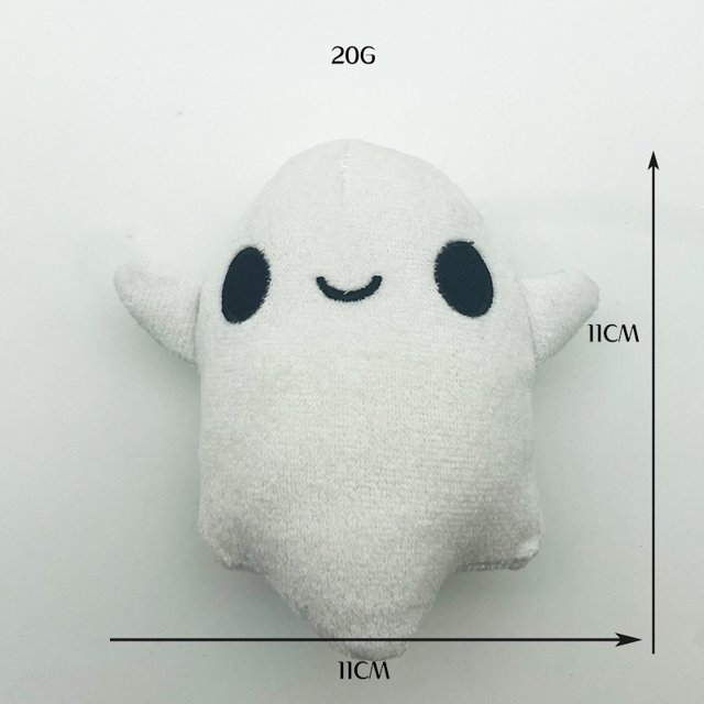 Nueva serie de Halloween Mini fantasma de peluche Mini fantasma lindo muñeco de peluche de 28 cm
