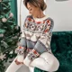 thumbnail image 5 of Suéteres de Navidad para mujer, ropa de gran tamaño, suéteres de manga larga con cuello redondo, prendas de punto cálidas y gruesas, Y2K, invierno, nuevo, 2023, 5 of 5