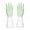 Green, variant on Reusable Rubber Gloves for Dishwashing Cleaning Bleaching, Grippy Latex Dish Washing Gloves,Water Resistant Household Gloves for Kitchen Bathroom,L Size
