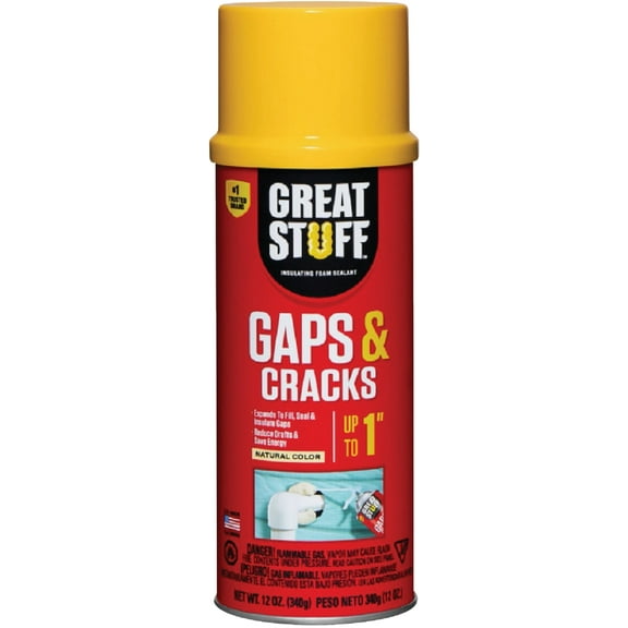 DuPont Great Stuff Gaps & Cracks Insulating Foam Sealant 12 Oz., Cream