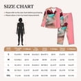 thumbnail image 4 of Kdxio Cool Cat Pink Sunglasses Women's Pajama Sets Long Sleeve Button Down Sleepwear Nightwear Soft Pjs Lounge Sets-XX-Large, 4 of 7