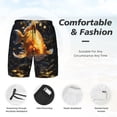 thumbnail image 3 of Fotbe Golden Koi And Treasure Traje de Baño para Hombre – Shorts de Natación de Secado Rápido con Forro y Bolsillos-3X-Large, 3 of 6