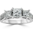 thumbnail image 1 of 2ct Princess Cut Engagement  Diamond Ring 14K White Gold, 1 of 4