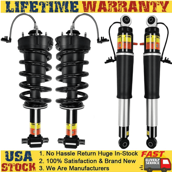 4x Front & Rear Shock Strut Assys Magneride for GMC Sierra 1500 Denali 2015-2020