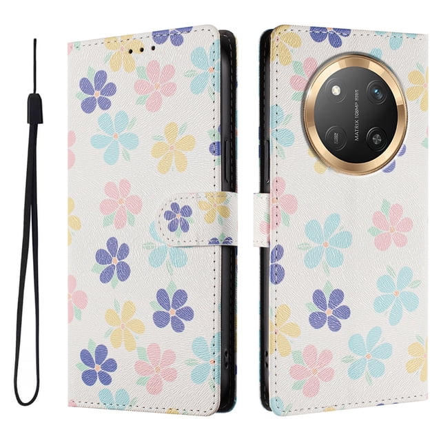 FOXDOCK Funda Tipo Cartera para Honor Magic 7 Lite con Soporte y Correa – Diseño de Patrones Lindos