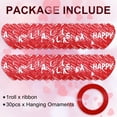 thumbnail image 6 of 30 Pcs Valentine's Day Party Decorations, Valentine Hanging Heart Decorations Red Hearts Hanging Ornaments with Red Ribbons, Hearts Decor for Happy Valentines Day Wedding Anniversary Theme Party, 6 of 8