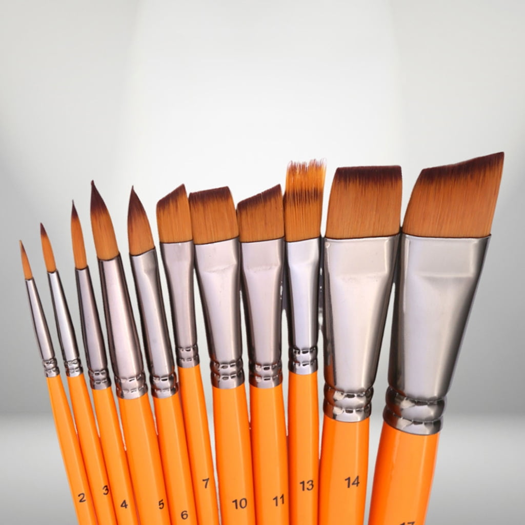 Geemin 11x Watercolor Paint Brushes Artist Brushes Drawing Supplies for Face Painting