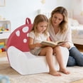thumbnail image 4 of Infans Kids Couch Toddler Foam Sofa with Soft & Machine-Washable Teddy Fleece Cover, 4 of 7