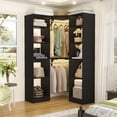 thumbnail image 5 of Homieasy Closet System, 100" x 39.2" Heavy Duty L-Shaped Closet Organizer System with Drawers & Cabinet, Corner Closet Organizer Unit, Black, 5 of 7