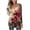 Khaki1, variant on Henley Tunic Tops for Women Hide Belly Tunic Floral Print Blouse Front Pleated Shirts Long Sleeve Christmas Shirts Tops