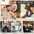 thumbnail image 7 of 5Pairs Mens Fuzzy Slipper Socks Soft Warm Fluffy Cozy Cabin Winter Sleeping Christmas Socks, 7 of 7