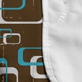 thumbnail image 4 of Geometric Microwave Oven Cover, Retro Inspired Grunge Style Funky Image in Repetitive Pattern, Water Resistant Organizer with Pockets for Kitchen, 36" x 12", Dark Cocoa Sky Blue, by Ambesonne, 4 of 4