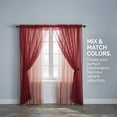 thumbnail image 4 of BrylaneHome BH Studio Sheer Voile Rod-Pocket Panels -Set Of 2, 4 of 6