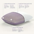 thumbnail image 3 of Purple Harmony Anywhere Pillow, Travel/On-The-Go, Hex Grid, No Pressure Support, Stays Cool, 3 of 5