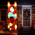 thumbnail image 4 of Decoración navideña inflable para exteriores, acogedor perro de Papá Noel de 9 pies, 4 of 7
