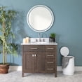 thumbnail image 2 of Mason Hill 36 Inch Oak Vanity with Oval Undermount Sink - Dark Oak, 2 of 2