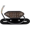 thumbnail image 4 of 12V 16 LED Universal Motorcycle Integrated Brake Tail Running Light Turn Signla License Plate Lamp (Smoked Black Cover), 4 of 5