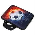 thumbnail image 4 of 11" 11.6" 12" 12.1" 12.5" inch Laptop Carrying Bag Chromebook Case Notebook Ultrabook Bag Tablet Cover Neoprene Sleeve Fit Apple MacBook Air Samsung Google Acer HP DELL Lenovo Asus(Football Fire), 4 of 5
