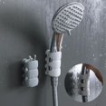 thumbnail image 3 of 2 Pcs Shower Head Holder Durable Reusable Removable Silicone, White, 3 of 7