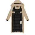 thumbnail image 4 of Marikoo Women's Calf-Length Quilted Fall & Winter Coat - Detachable Hood - Nadeshikoo XVI, 4 of 8