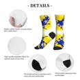 thumbnail image 5 of Men's Bosnian Flag Map Novelty Athletic Socks Women's Digital Printing Funky Patterned Crew Socks, 5 of 7