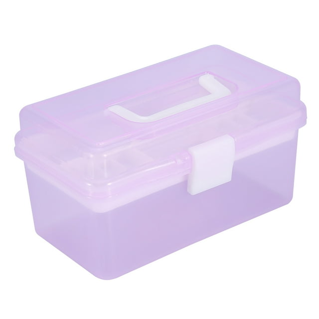 Peahefy 3Types Multifunctional Empty Nail Art Manicure Makeup Cosmetic Tools Container Storage Box, Nail Art Storage Case, Nail Storage Case