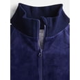 thumbnail image 2 of Athletic Works Girls Active Velour Track Jacket, Sizes 4-18, 2 of 3