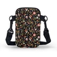 thumbnail image 2 of HELLHERO Hummingbird Flower Adjustable Shoulder Strap Crossbody Bag Polyester Double Zipper Adjustable Crossbody Bag for Casual Use, 2 of 7