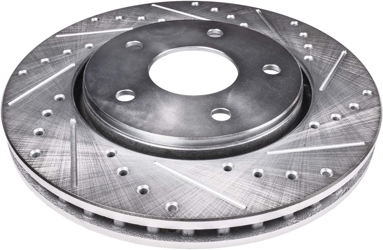 Detroit Axle - Front Brake Rotors for 2015-2023 Mercedes-Benz C300, 2018-2019 E300 [Except Sport Package], Drilled and Slotted Brake Rotors: 12.99" Front Rotor