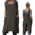 thumbnail image 1 of Gardening Apron Women's Cross Back Apron With Pockets Japanese Apron For Work Gardening Cooking Painting Baking 26-27s, 1 of 5
