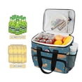 thumbnail image 2 of FORMRS Insulated Cooler Bag 24 Cans Capacity Soft Leakproof Lunch Box with Side Pockets, Capybaras Swimming, 2 of 7