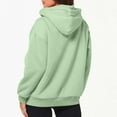 thumbnail image 4 of Jsaierl Oversized Zip Up Hoodie for Women Baggy Loose Basic Zipper Hooded Sweatshirt Coat Y2K Jacket, 4 of 8