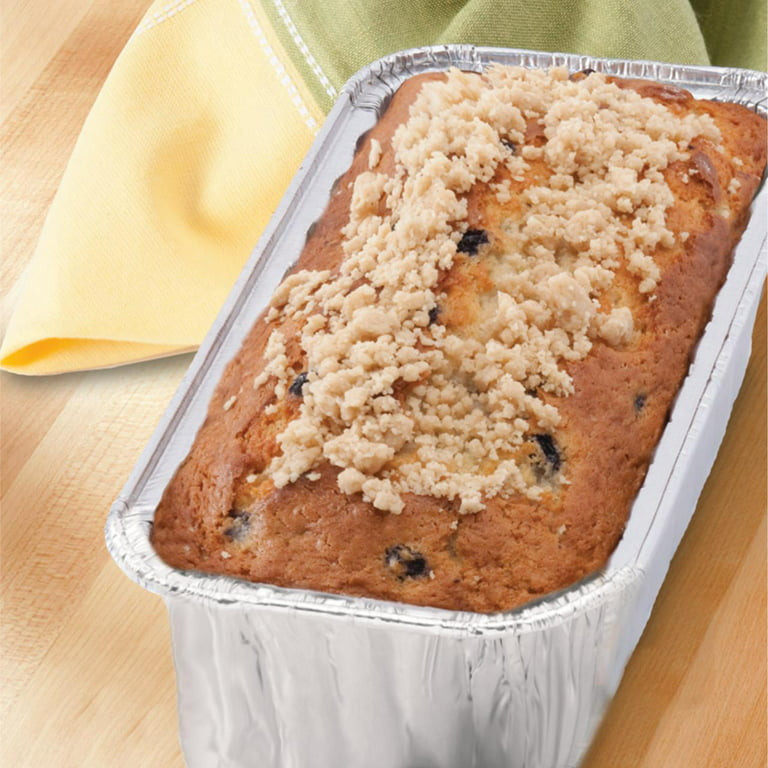 Handi-Foil Bake America Ultimates Cook-N-Carry Loaf Pans & Lids, Mini - 5 count