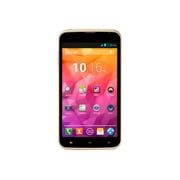 D2Pad D502PB - 3G smartphone - dual-SIM - RAM 512 MB / Internal Memory 4 GB - microSD slot - LCD display - 5" - 960 x 540 pixels - rear camera 5 MP - front camera 0.3 MP - gold