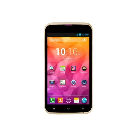 D2Pad D502PB - 3G smartphone - dual-SIM - RAM 512 MB / Internal Memory 4 GB - microSD slot - LCD display - 5" - 960 x 540 pixels - rear camera 5 MP - front camera 0.3 MP - gold