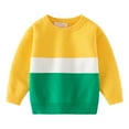 thumbnail image 4 of Esho 1/2 Pack Toddler Boys Sweaters Sweatshirts 2-7T Little Boy Crewneck Knitted Sweater Pullover Tops, 4 of 8