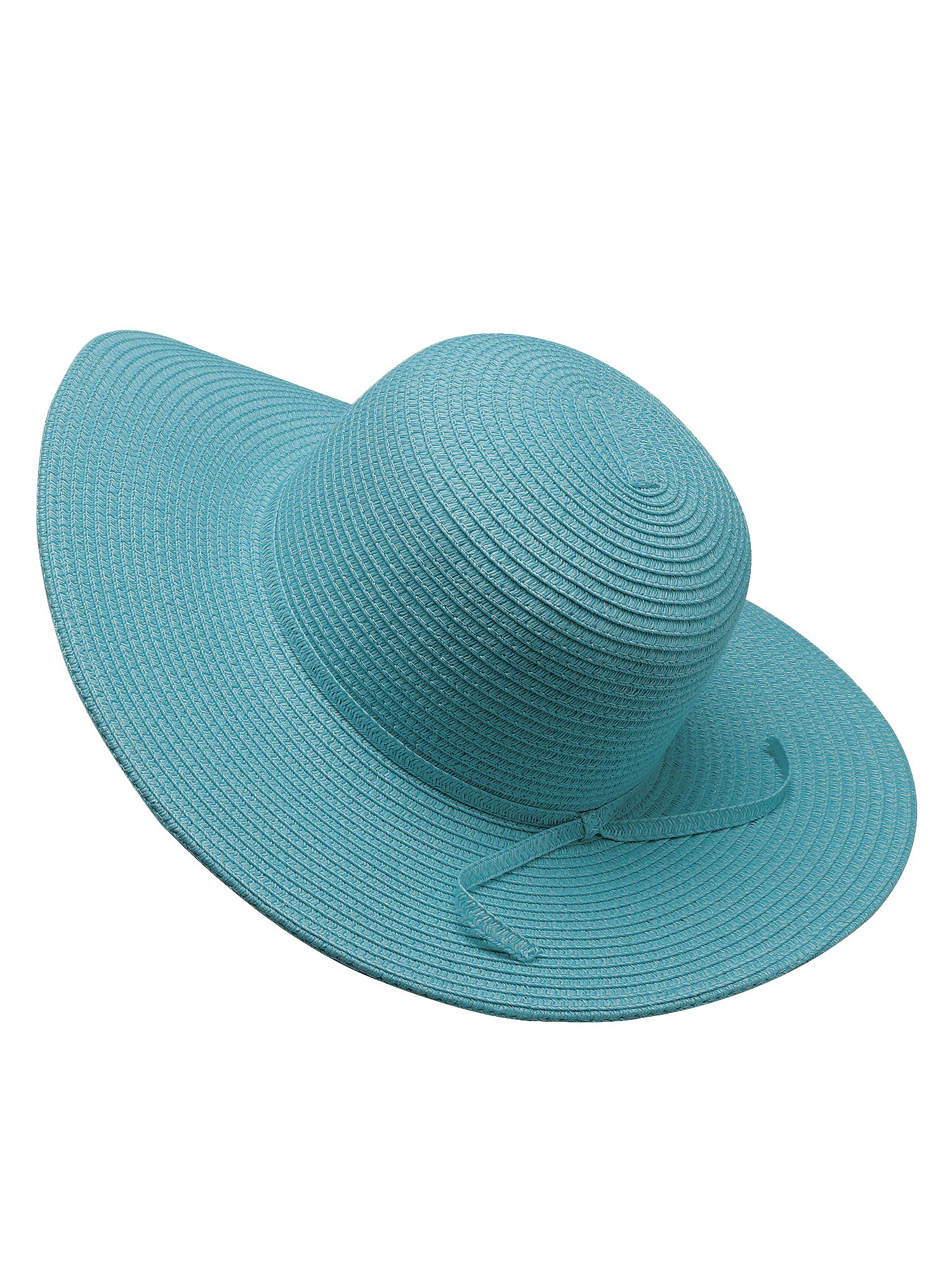 Sun Hat - Tie Accent Paper Braid Hat 