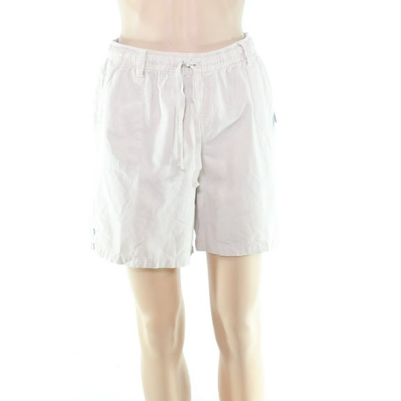 Karen Scott Women's Casual Shorts Khaki Petite Cargo