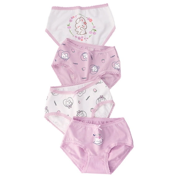 Sleep Underwear Kids , Underwear for Kids Girls Size 7-8 Breathable Comfortable Girls Underwear 4 Pack Soft Stretchy Elastic Waistband For Kids Everyday Seasonal Wear 4PCS
