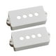 thumbnail image 1 of 2x cubiertas de pastillas abiertas para bajos para instrumentos de precisión. Piezas de instrumentos musicales. Blanco, 1 of 8