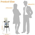 thumbnail image 5 of PinkSheep Round End Table Small Side Table Accent Table with Storage for Living Room Bedroom, 2 Tier Metal Plant Stands Pots Holder for Indoors, Black, 5 of 9