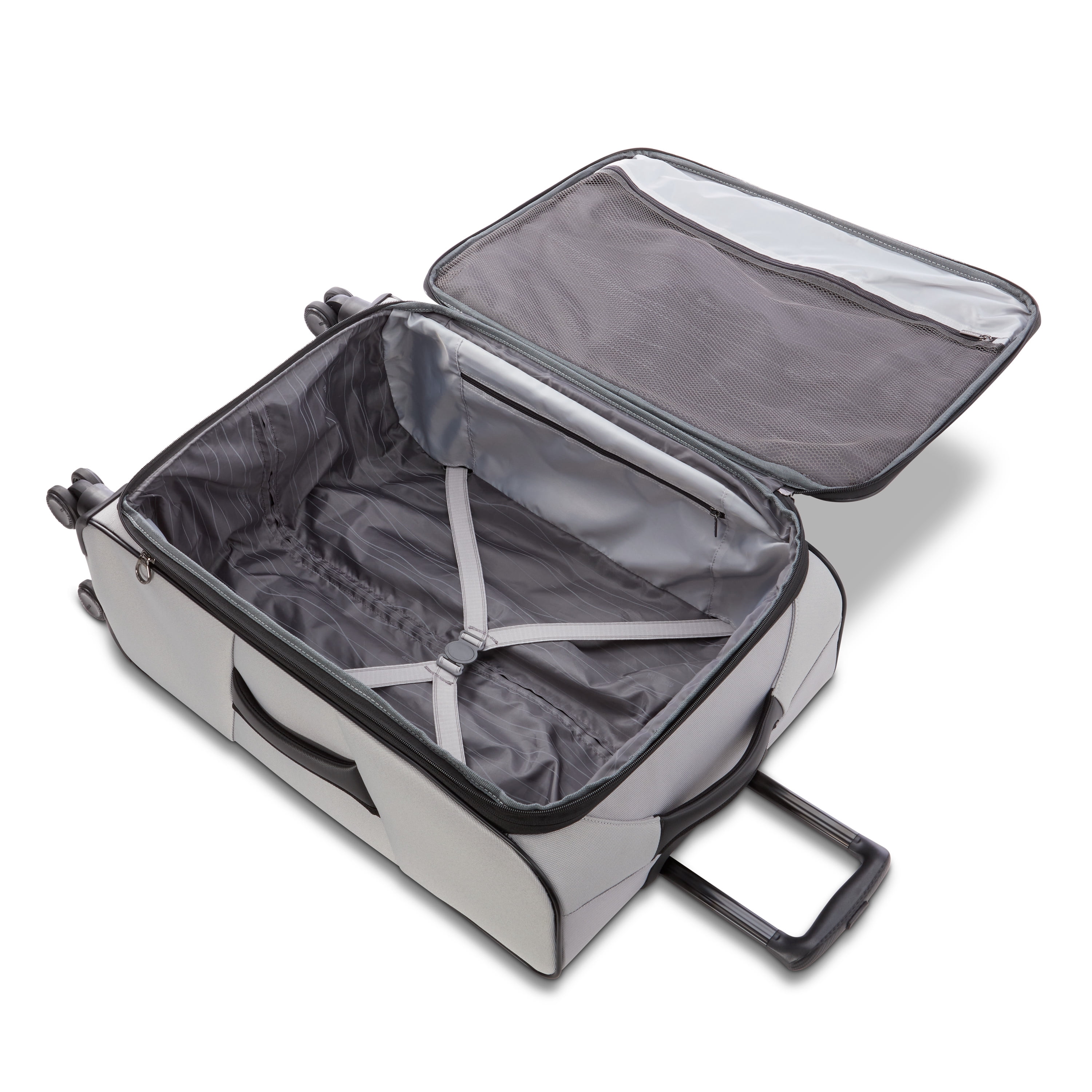 American Tourister X-Lite 3-Piece Luggage Set with Spinner Wheels - Light Grey